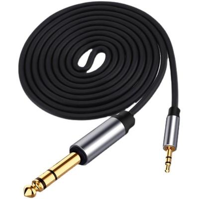 Durability 3.5mm To 6.35mm Audios Cable for Connecting Smartphones Tablets Laptops To Amplifiers for Guitar, Laptop,