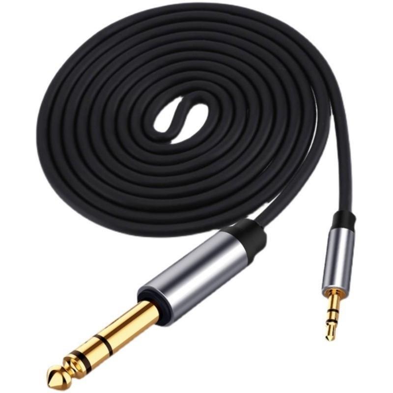 Durability 3.5mm To 6.35mm Audios Cable for Connecting Smartphones Tablets Laptops To Amplifiers for Guitar, Laptop,