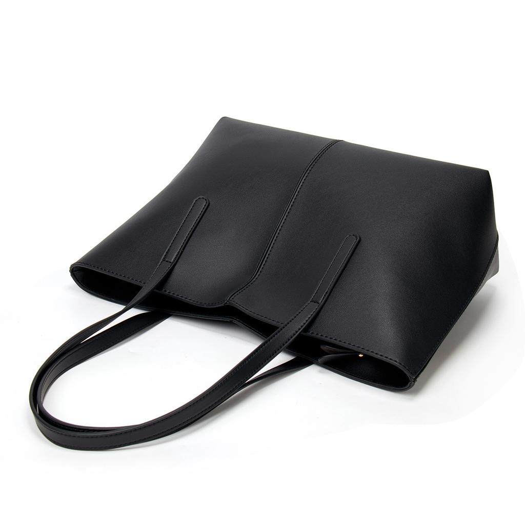 2025 summer bag simple large-capacity tote bag portable shoulder PU women's bag versatile trendy bag