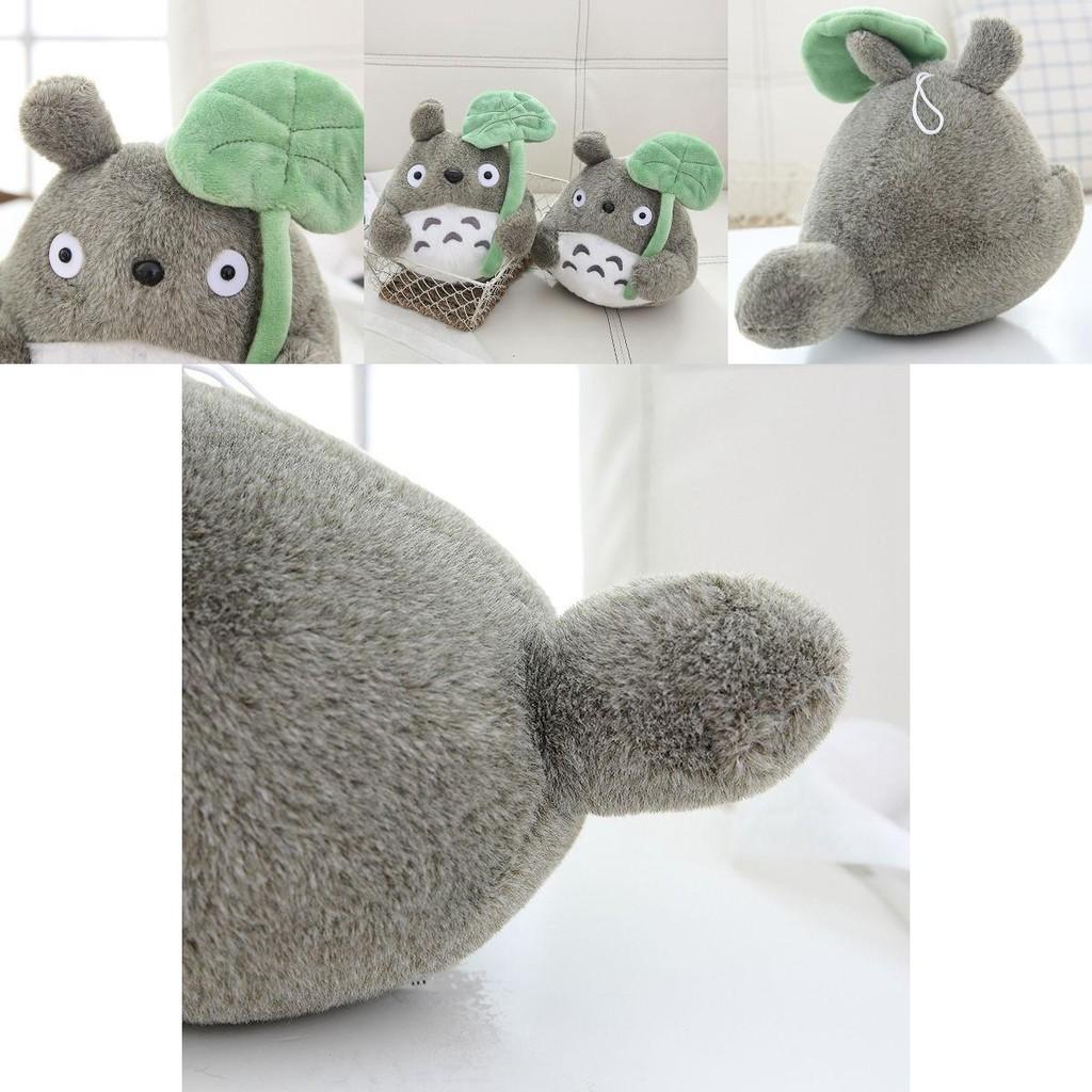 Morbido e Coccoloso Peluche di Totoro con Foglia di Loto Ispirato a Miyazaki Hayao Peluche