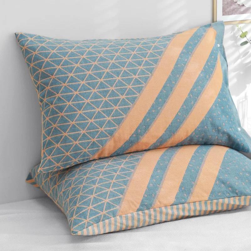 2ks 100% Gázová Bavlna Super Měkký Povlak na Polštář 50x75cm Prodyšný Povlak na Polštář Pro Páry Dekorativní Ložní Prádlo Ložnice Domácí Použití