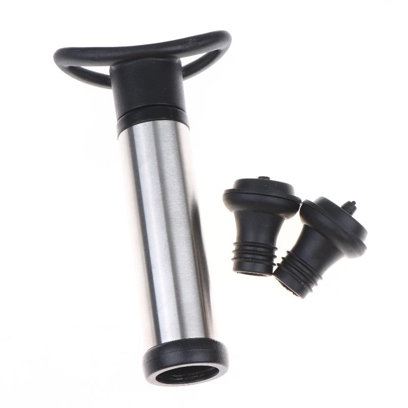 Vacuum Pump Preserver Wine Saver Set Vacuum Wine Stoppers For White / Beer Wine Zinc Alloy Keep Wine Fresh
