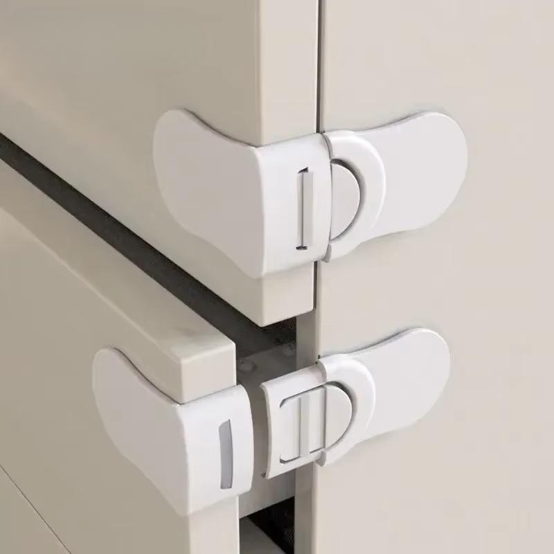 5PCS Baby Safety Multi-function Drawer Lock Security Lock Home Anti-pinch Safety Refrigerator Lock Baby Proofing Tools
