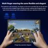 1Pair Finger Glove Fingertips Cot Sweatproof Gaming Finger Sleeves Breathable Game Controller Finger Sleeve for PUBG Mobile Game