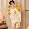 Boys Cotton Short Sleeve Pajamas Set Lightweight Cartoon Sleepwear Kids Ages 8 Home Wear