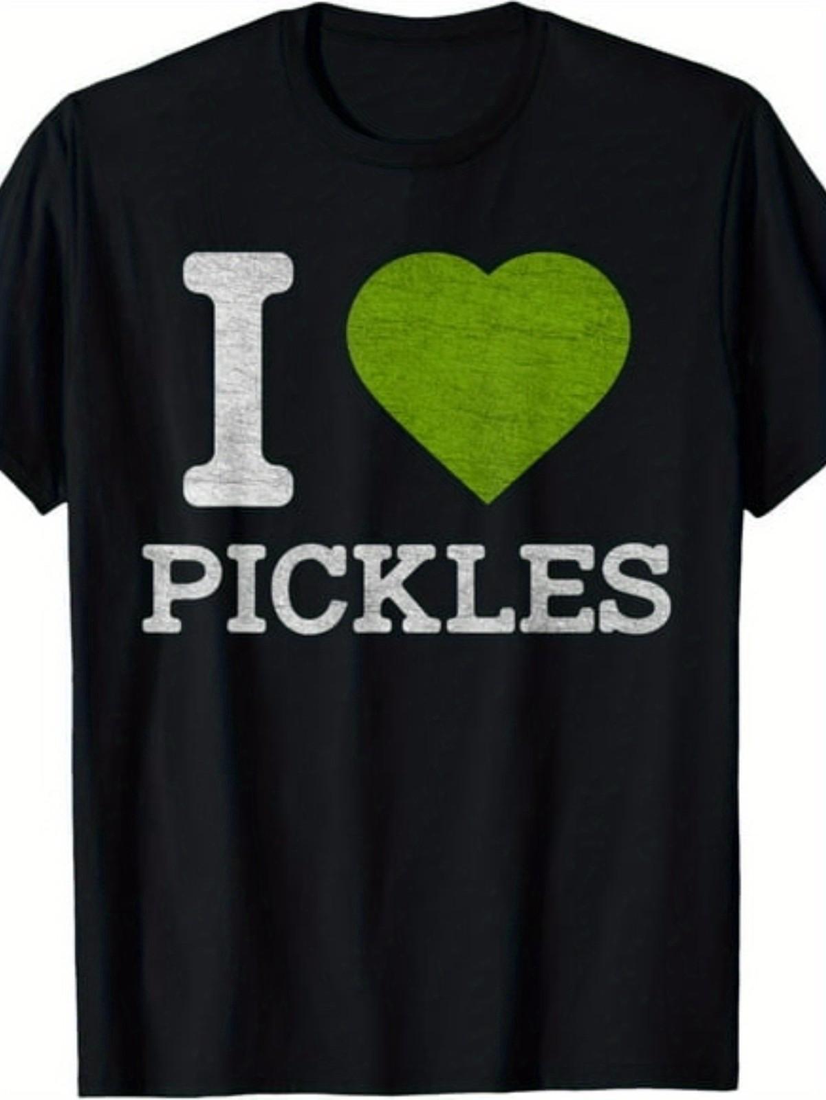 Funny I Love Pickles T-Shirt for Men & Women - Vintage Pickle Lovers Graphic T S разноцветный