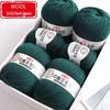 Silk Wool Acrylic Blend Medium Thickness Yarn, 4-Strand, for Hand Knitting Sweaters and Jackets
