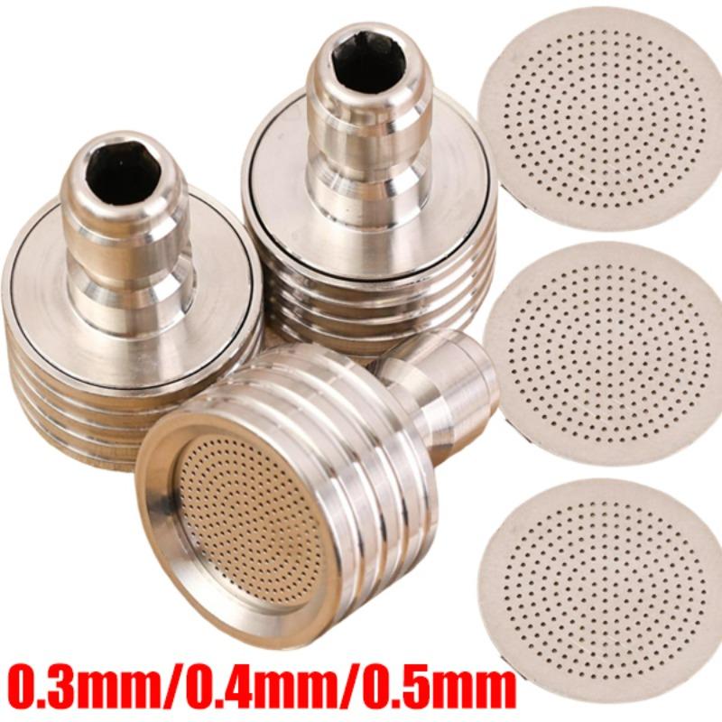 1/4 Inch Quick Connect Stainless Steel Small Sprayer Nozzle High Pressure Washer Spray Head for Car Washing Tire Cleaning Garden