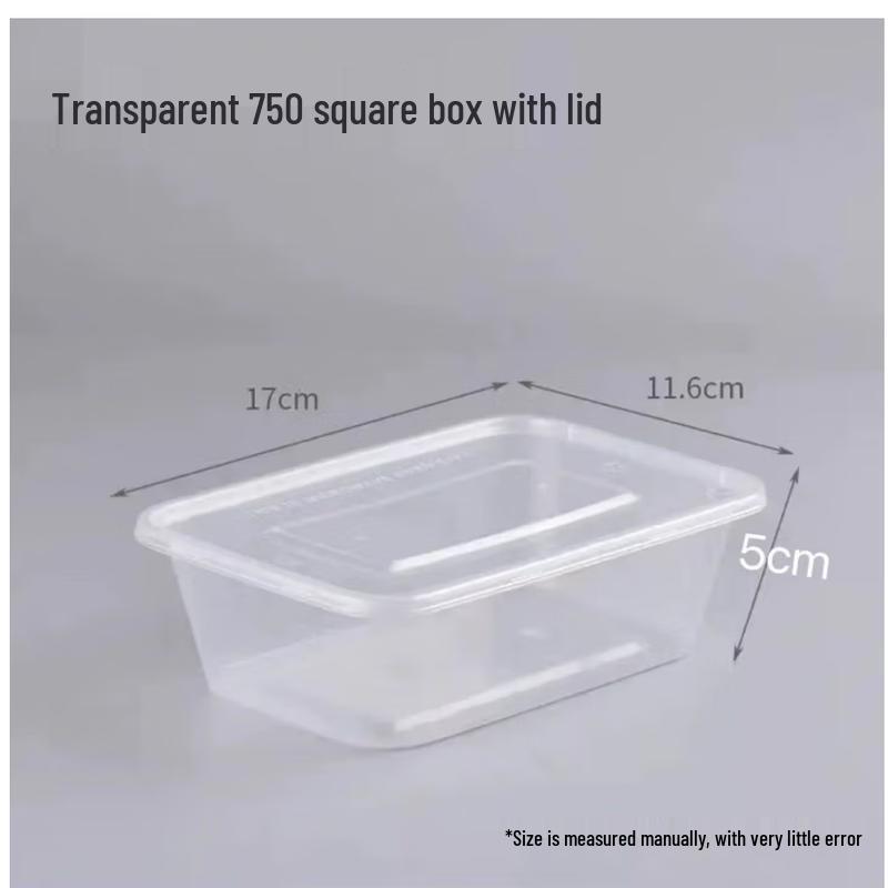 Saikeyou Disposable PP Plastic Takeout Meal Boxes