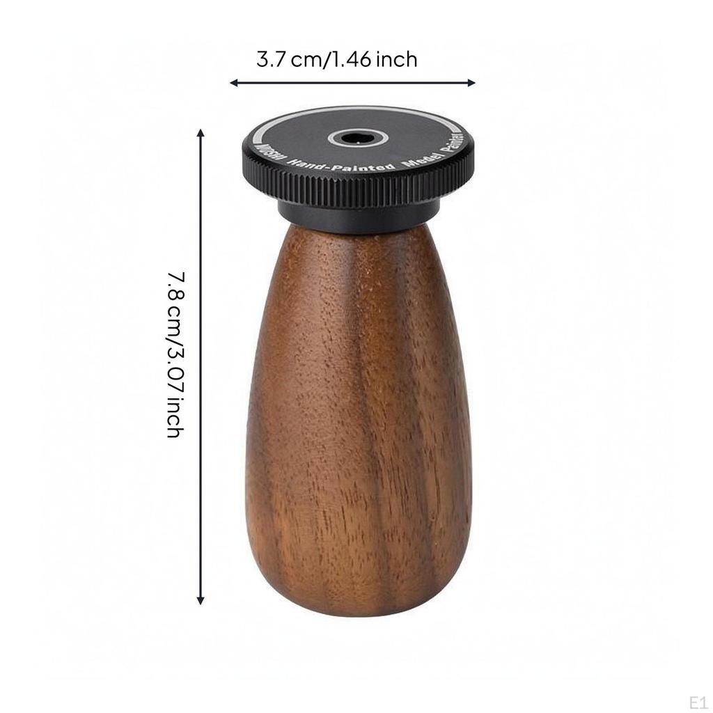 Model Painting Stand Wooden Handle Grip Turntable Metal Bearing Detail Rotation Ms171