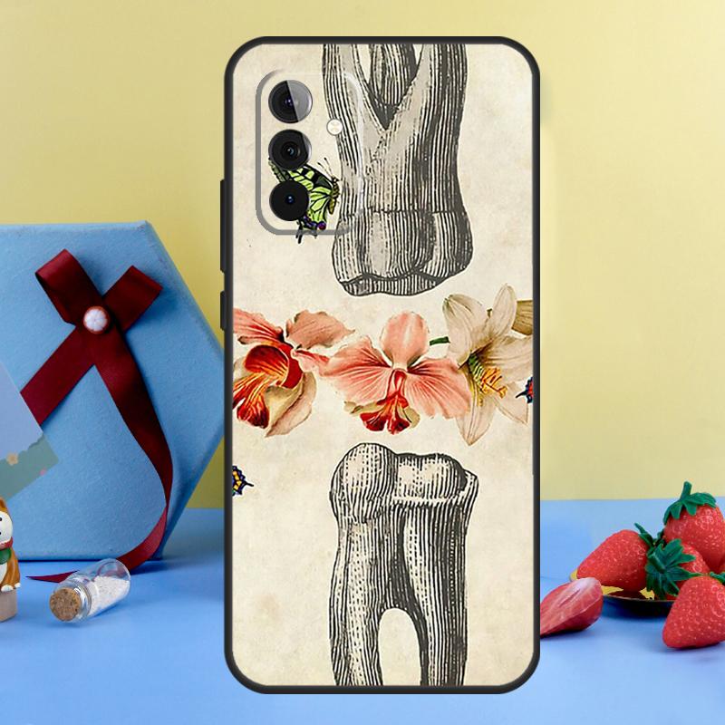 dentist tooth pattern Case For Samsung Galaxy A14 A54 A34 A12 A22 A32 A52 S A51 A71 A13 A23 A33 A53 A15 A25 Cover