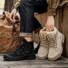 Men's Short Boots 2026 Winter New Plush Thicken Outdoor Non Slip High Top Shoes Comfortable Fashion Cross Tied Warm Cotton Shoes