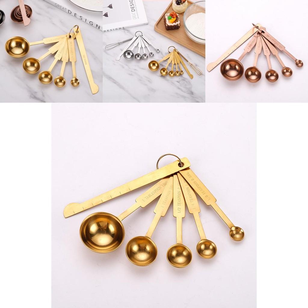 Chic And Modern Stainless Steel Measuring Spoon Set For Culinary And Baking Enthusiasts