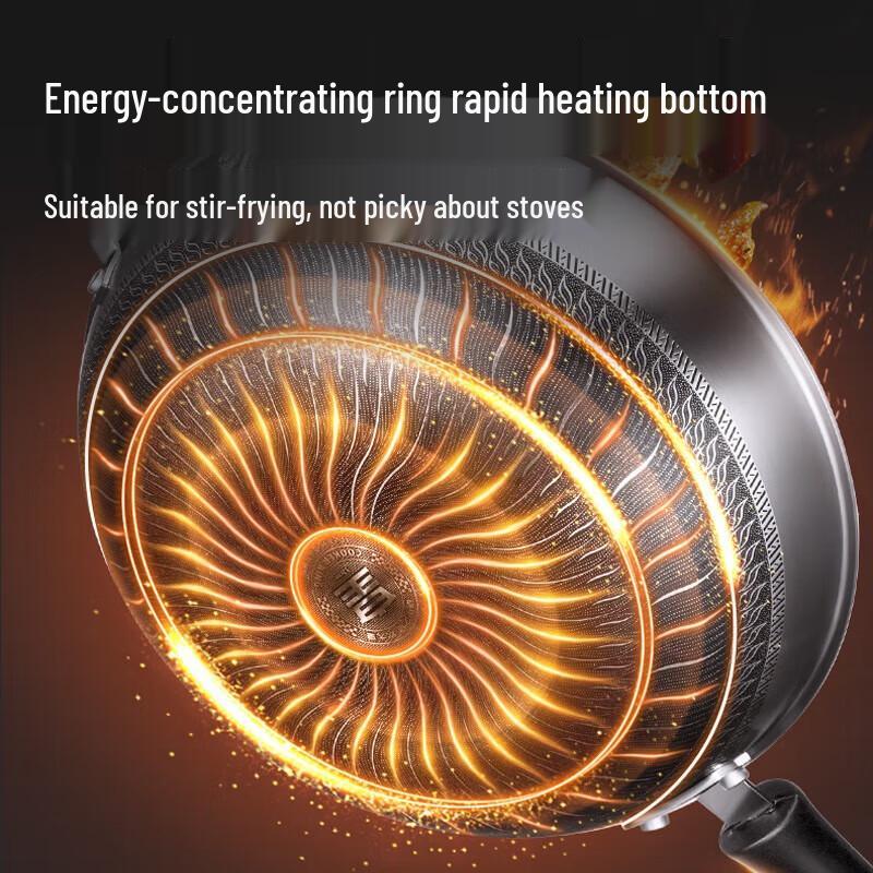 COOKER KING 316 Stainless Steel Non-stick Wok