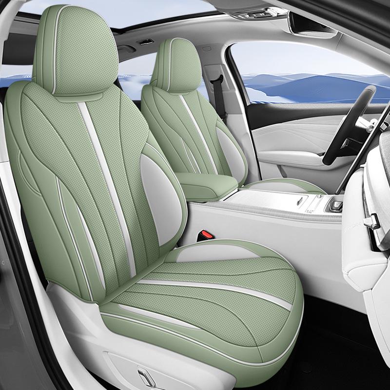 Xingrui L Full Leather Car Seat Cushion for Five-Seat Vehicles - New Model for All Seasons