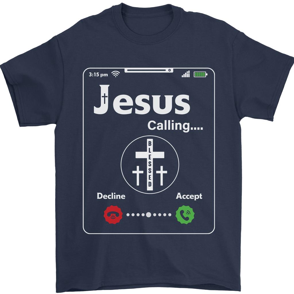 Jesus Is Calling Christian Christianity Unisexs TShirt 100 Cotton