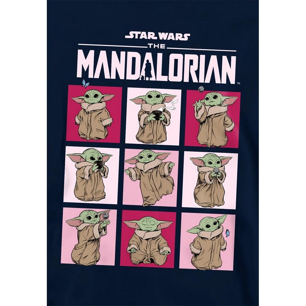 Star Wars The Mandalorian Childrens/Kids Grogu Squares Pullover Hoodie