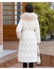 Women's Long Big Fur Collar Down Cotton Cotton Coat