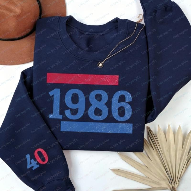 Retro th Birthday Pullover Custom Birth Year Gift for Men and Women Classic Party Sweatshirt Winter Matching Hoodies