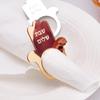 12Pcs/Lot Jewish Hamsa Shabbat Shalom Napkin Ring Mirror Acrylic Table Decor for Sabbath Dinner Jewish Holiday Table Decoration