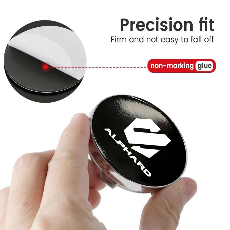 For Toyota 4pcs 56/60mm Car Wheel Center Hub Caps Emblem Stickers Tire Rim Covers Auto Accessories Alphard 2015 2016 2017 2018