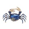 Retro Emaille Krabbe Form Brosche Exquisite Legierung Pin Anzug Revers Frauen Abzeichen Schmuck Geschenk Mantel Zubehör