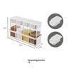 Spice Organizer Set 4-In-1 - Stackable Kitchen Bottles, Airtight Lids For Salt Pepper Baking,Countertop Space Saver Jars