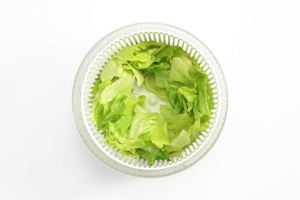 Yoshikawa Vegetable Drainer Salad Spinner Balibari Salad 196 x Height Made in Japan Gift Wrapping Specification SP1194 (Diameter 170mm)