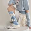 Y2k JK Lolita Leg Socks Ballet Christmas Knee Socks Sweet Bow Knitted Leg Socks  Girls
