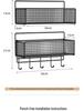 Punch-free Wall Shelf: Bedside Storage for Dorms & Bunks