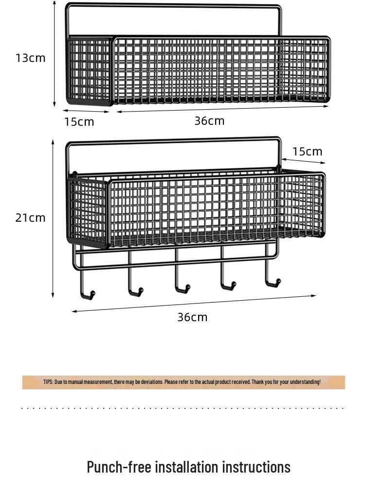 Punch-free Wall Shelf: Bedside Storage for Dorms & Bunks