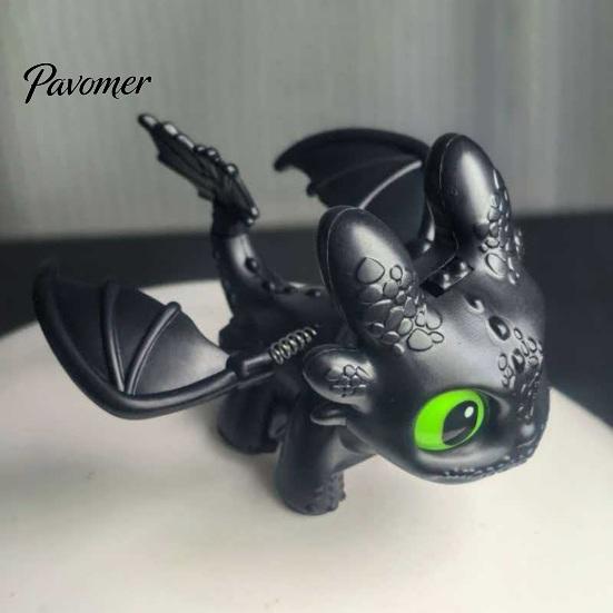 Detailed PVC Craft Statue Dragon Car Dashboard Ornament, Flapping Wings LED Flashing Eyes Keychain Glowing Eye Action Figure with Motion Sensor,
