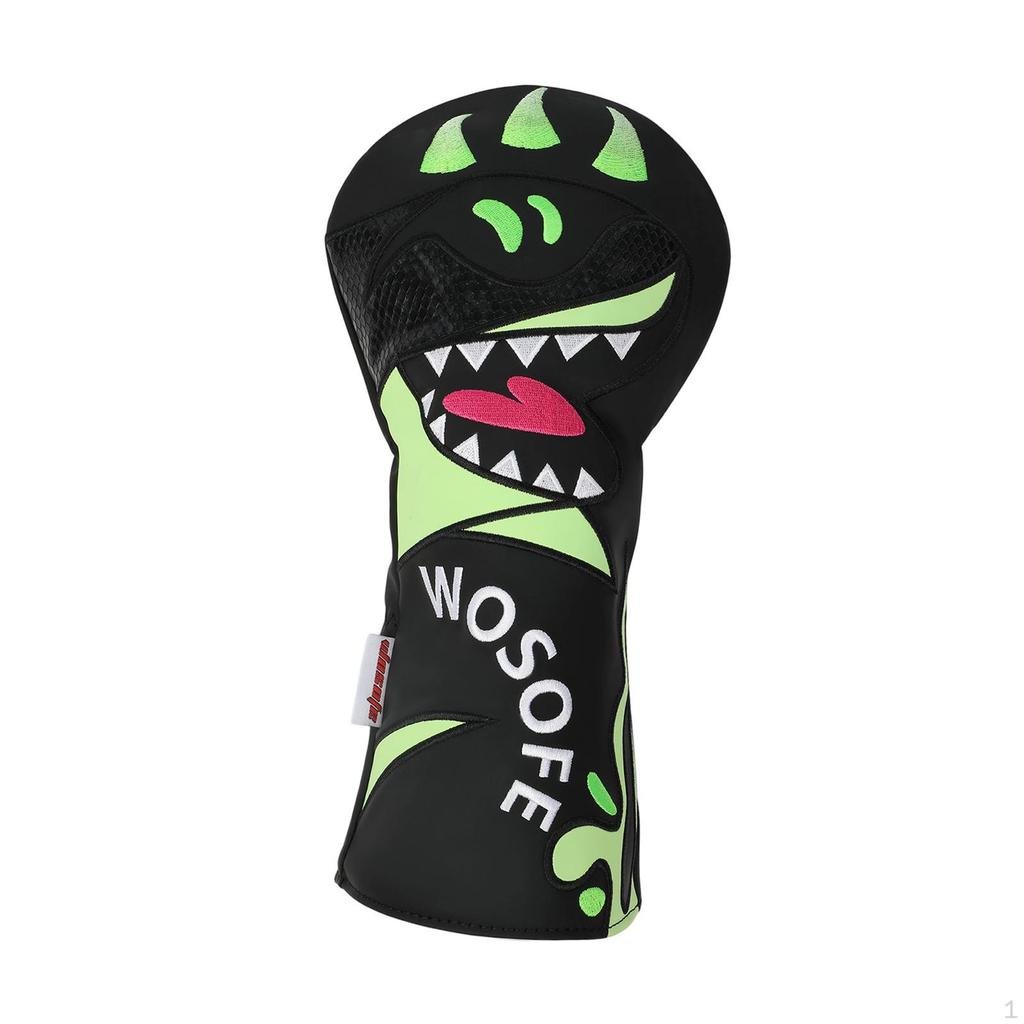 Housse de tête de club de golf pour tête de driver Housse de tête Brodé Cadeau pour golfeur Bois