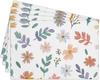 Cotton Linen Waterproof Placemats Set of 4, Daisy Floral Dining Mat Table Mats Decor