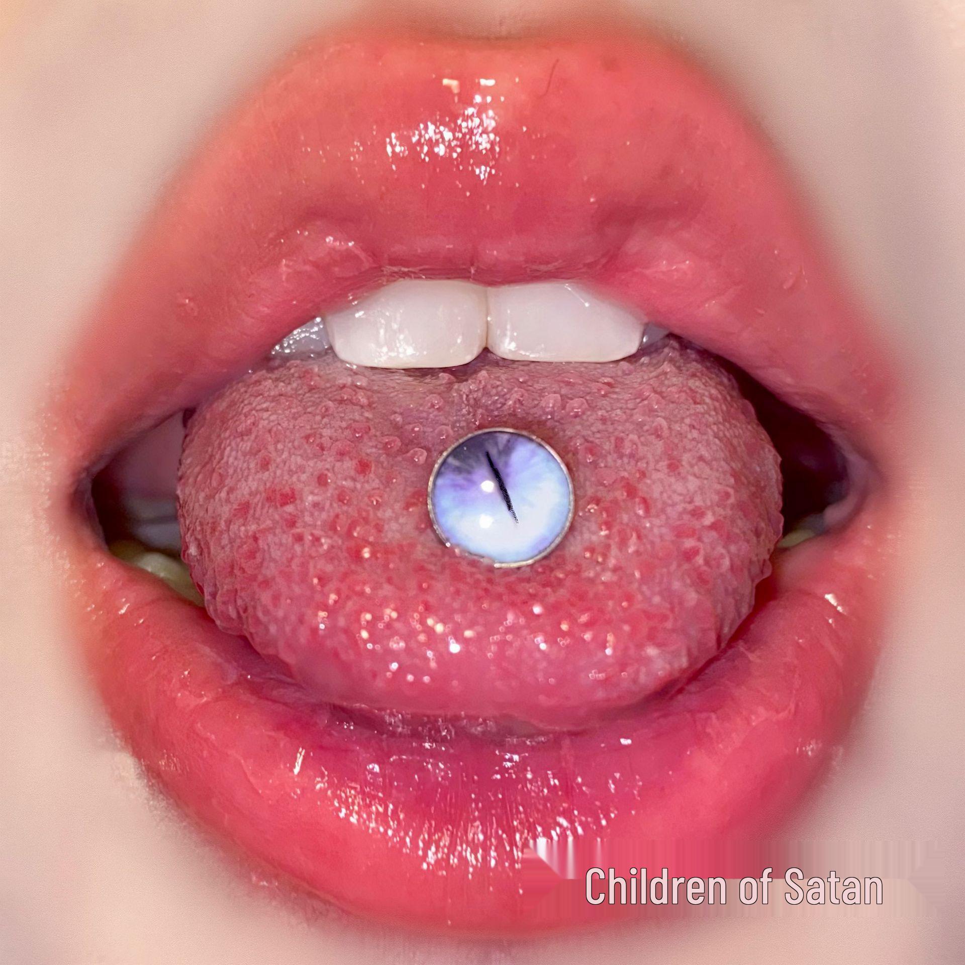 

Размытые цветы Титановая сталь Кольцо для языка - Милый и крутой сменный штанга для пирсинга. 12mm length, 1.6mm thickness серый