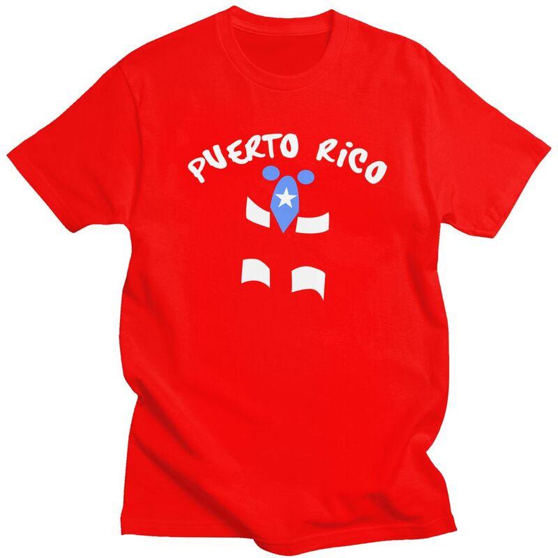 Custom Puerto Rico Taino Coqui Boricua Flag T Shirts Men Pure Cotton Tees Tshirt Fashion Tshirt Clothing