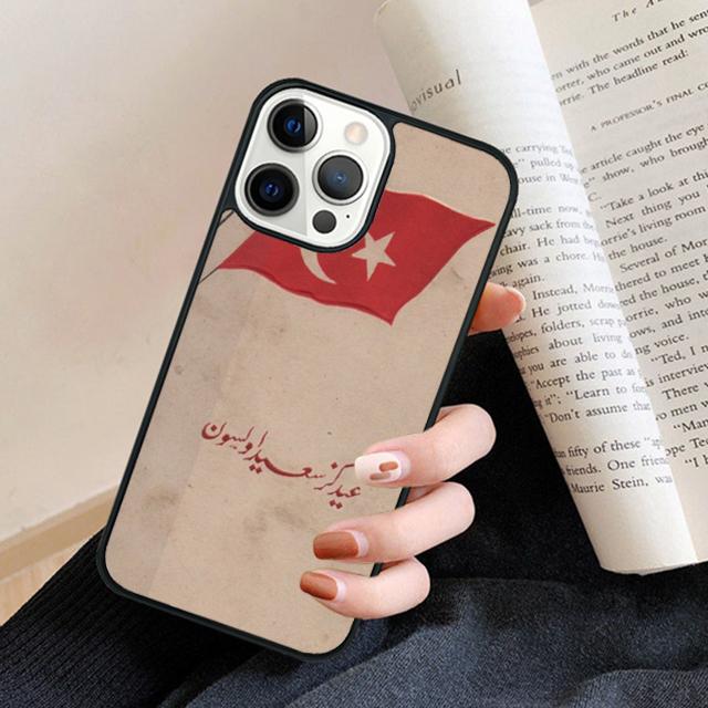 Turkei Turkey Ataturk Flag Banner Phone Case Back Cover for iPhone 17 Air 16 15 14 13 11 12 Pro Max Plus Fundas