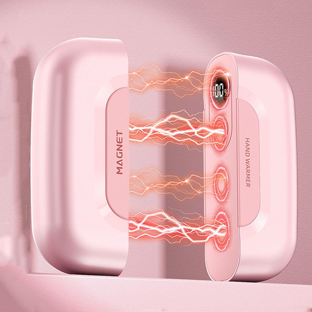 Plastic Magnetic Hand Warmer USB Charging Fast Heating Electric Warmer Safe Heating 3 Speed Adjustable Portable Hand Warmer