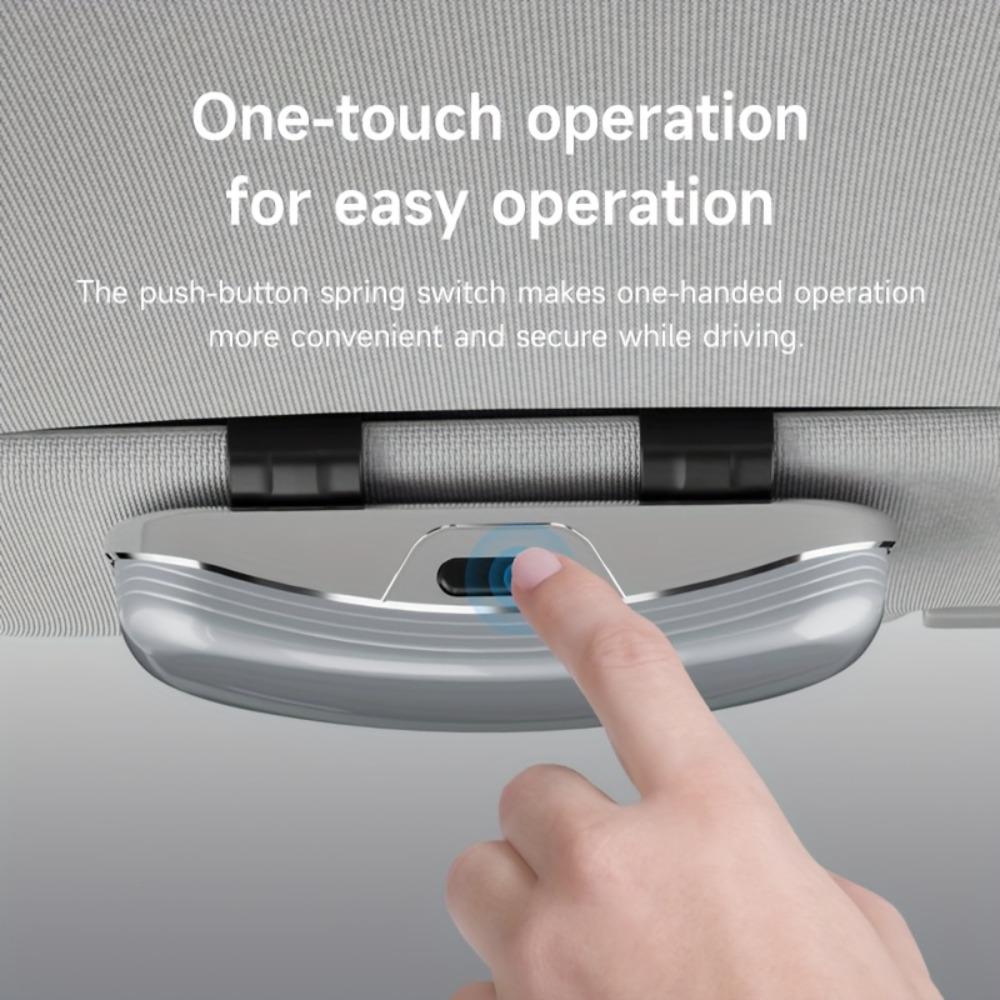 Universal Sun Visor Sunglasses Holder Box Anti Scratch Eyeglasses Protection Case Vehicle