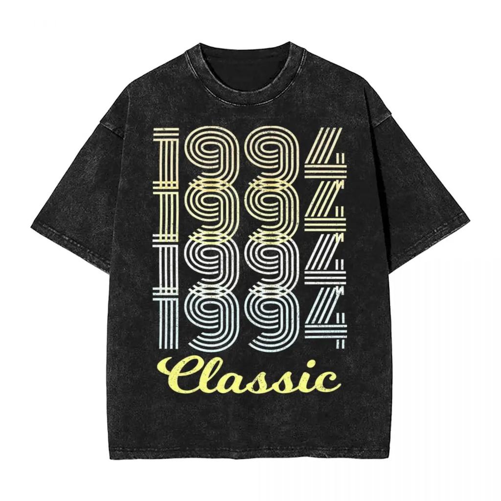 Born 1994 Vintage T Shirts Hip Hop Washed Cotton Harajuku T-Shirt Casual Men Women Tops Streetwear Printed Tee Shirt