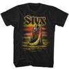 Styx Ferryman Grim Reaper Men's T Shirt Rock Music Concert Merch