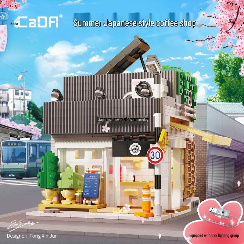 Street View Series: Japanese Bun Shop Building Blocks Toy for Kids
