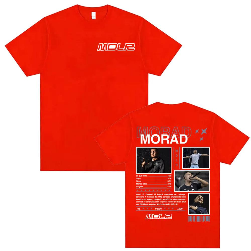 Rapper Morad MDLR 2025 Tour Graphic Tshirts Unisexs Clothing Retro Gothic Oversized Tshirt Unisex High Quality Crewneck T Shirts