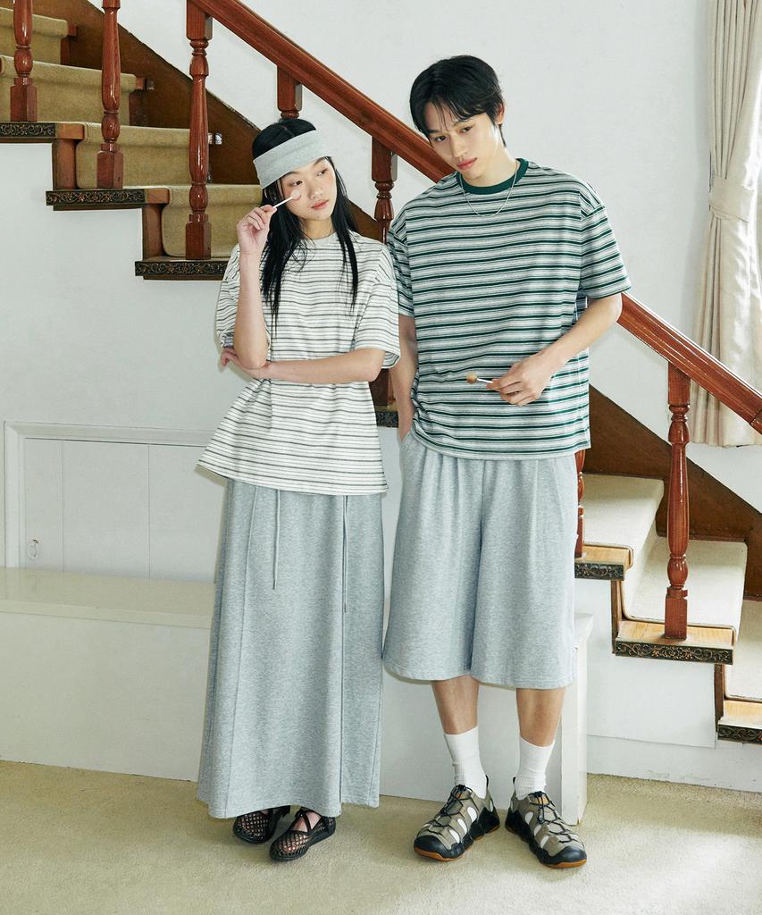 GLW [Unisex] Bermuda Sweatpants Melange