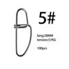 100pcs Fishing Snaps Fishing Connector Stainless Steel Pin  Tool