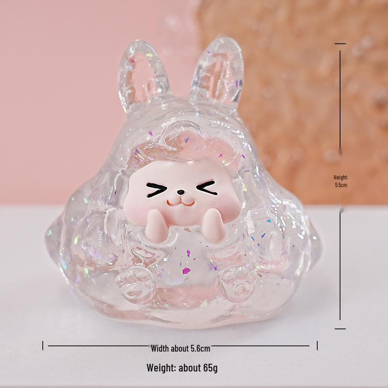 

Смола Офисные Настольные Украшения: Милая коробка-сюрприз с зернистым дизайном