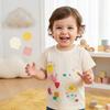 Summer New Girls' Short-Sleeve T-Shirt Fashionable Floral Print Children'S Round-Neck T-Shirt Children'S Clothing