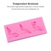 3 Grid High-heeled Shoes Shape Mold Stylish Replacement Kitchen Bakery Fondant Cake Art Crafts Mould Accessories
