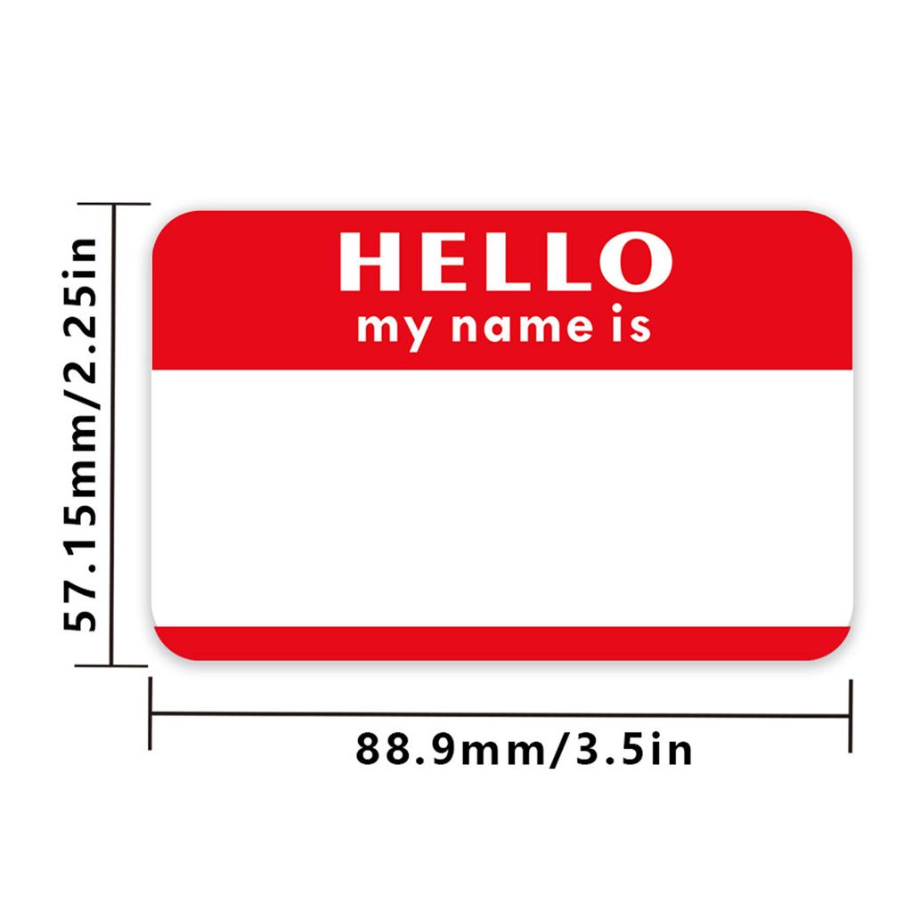 1 Roll/300 Stickers Name Tags Cartoon Name Tags Name Labels