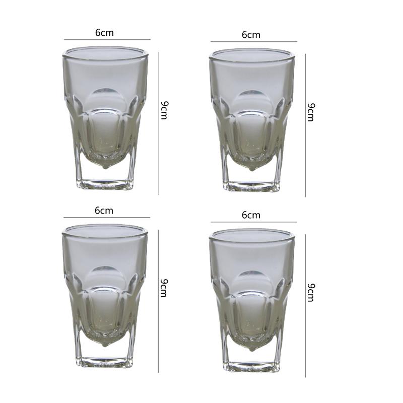 

4,1 унции 120 мл Роскошный стакан для спиртных напитков Иностранный бокал для вина Персонализированный высококачественный стакан для байцзю Стеклянная барная посуда Изысканная стеклянная чашка 120ml